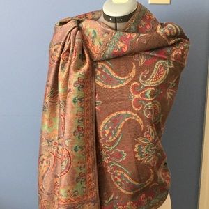 Pashmina Wrap multicolored and Fringed